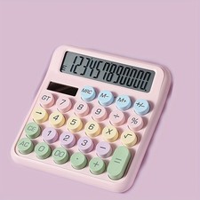 Cute Battery Desktop Calculator 12Digit Large Button LCD Display For Office home