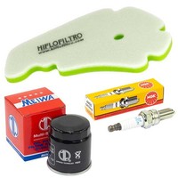 Set Luftfilter ÖLfilter ZüNdkerzen Wartung FüR Peugeot Geopolis 300 Ie 2011-2014
