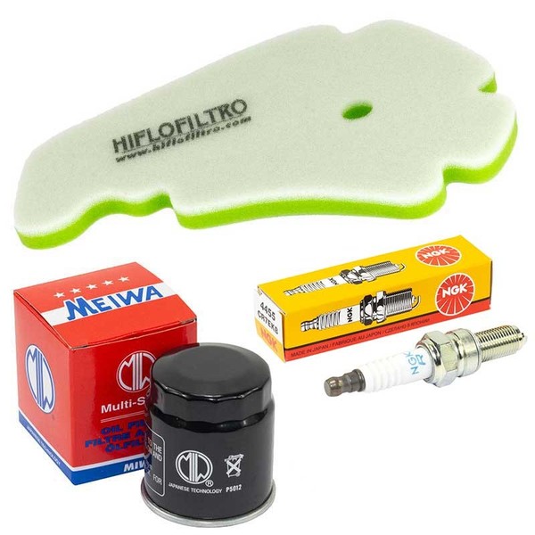 Set Luftfilter ÖLfilter ZüNdkerzen Wartung FüR Peugeot Geopolis 300 Ie 2011-2014-image
