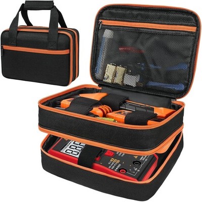 Electrical Test Kit Storage Bag with Easy and Quick Opening Closing Mesh Pockets