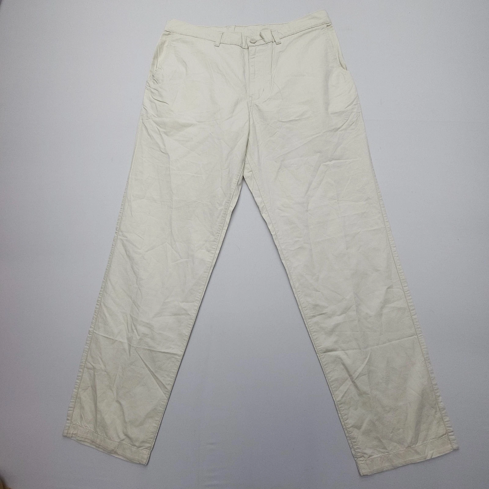 Patagonia Lightweight All Wear Hemp Pants Mens 36 x 33 Ivory Hiking Travel Camp