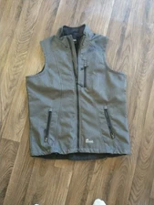 Men’s Berne Workwear Grey Vest with 3 Pockets Gray Size S Small