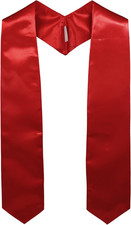 Graduationmall Unisex Adult Plain Graduation Stole 60"/72"