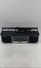 Sanyo M7020 Black AM/FM Portable Stereo Radio Cassette Recorder Boombox