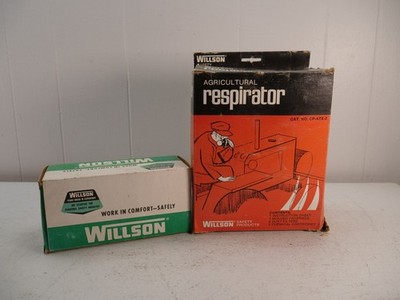 VTG  Willson Air Filter Agricultural Respirator Collectible With Box & Filters