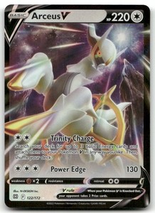 arceus pokemon card v Pokemon Arceus V Card Black Star SWSH204