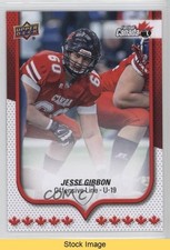 2016 Upper Deck USA Football Canada U19 Flag Wave Jesse Gibbon #180 READ 1u6