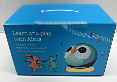 Echo Dot Kids 5th Gen Owl Smart Speaker Alexa Blue Box Parental Controls New