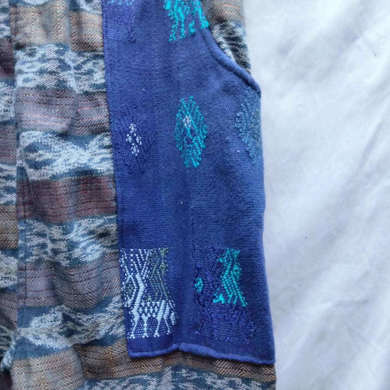 Handwoven Drawstring Jogger Patchwork Hippie Pant… - image 4