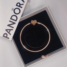 100% Genuine Limited Edition Pandora Rose Gold Bangle Butterfly 19 cm Gift