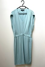 Jaeger Silk dress wedding party cruise occasion Size 12 Duck Egg 