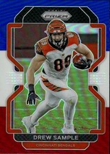 2021 Panini Prizm Drew Sample #272 Red White and Blue Cincinnati Bengals 34B