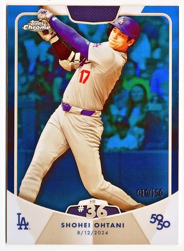 2024 Topps 50/50: Shohei Ohtani #HR36 Shohei Ohtani Dodgers
