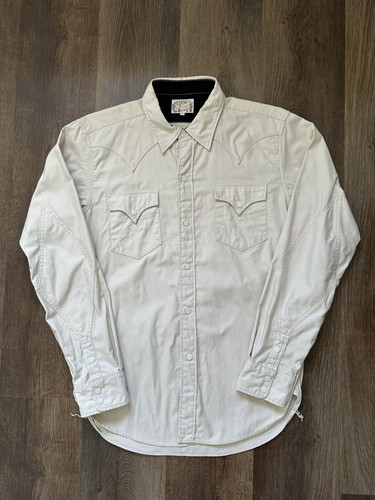 MISTER FREEDOM DUDE RANCHER Cotton Sateen Wheat WESTERN SHIRT M sugar cane