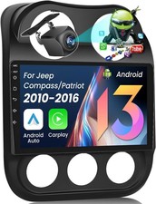 Radio 10.4"GPS Touch Screen Stereo CarPlay for Jeep Patriot Compass 2010-2016