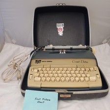 Vintage Scm Smith Corona Coronet Electric Portable Typewriter with Case thumbnail