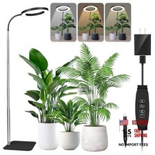 Grow Lights for Indoor Plants - Full Spectrum LED Plant Growing 1 HEAD Black