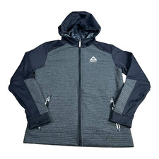 Gerry Jacket Youth Large 14/16 Heather Long Sleeve G-Summit Overlay Shell Fleece