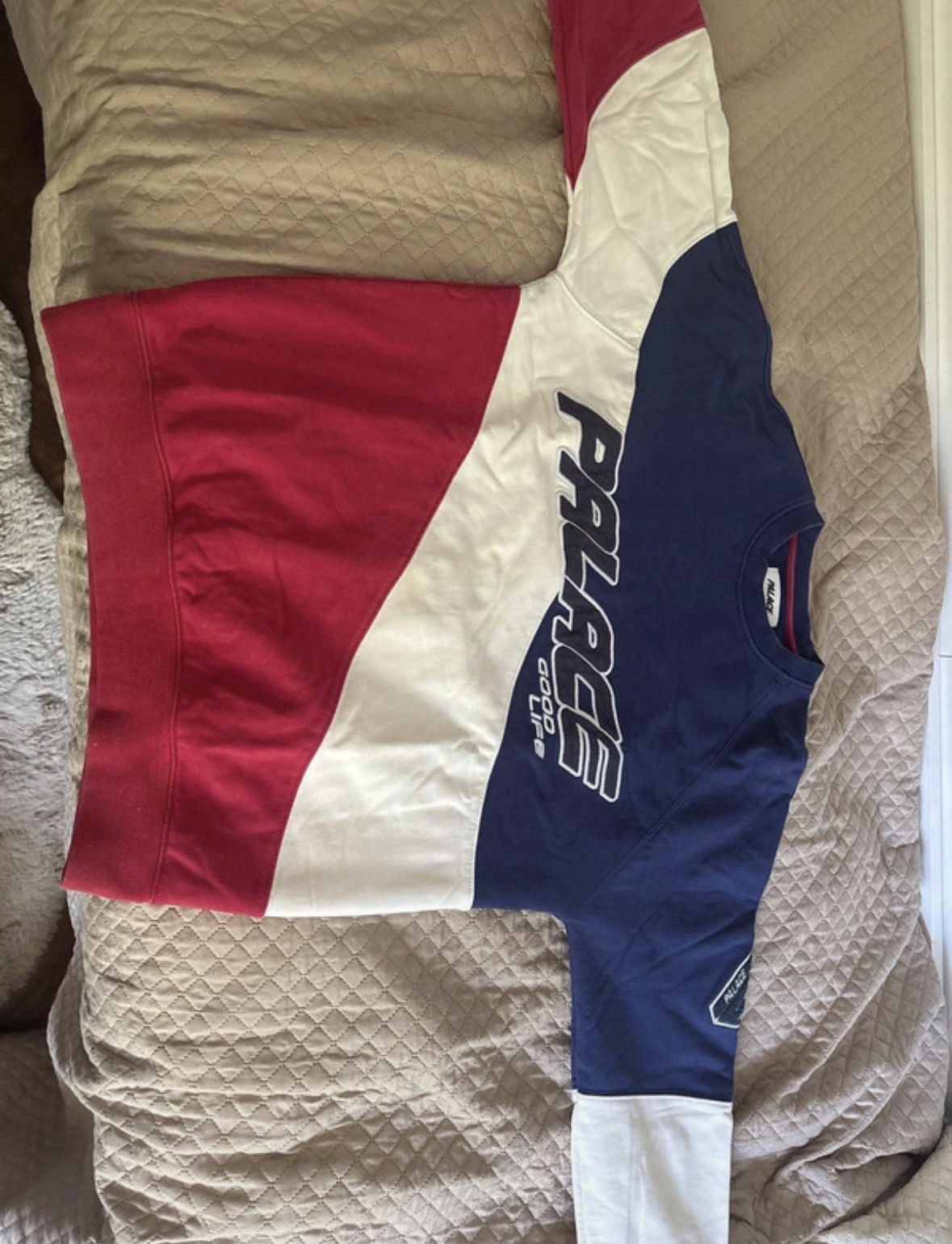 Palace Skateboards sign das waver crew 2020 blue/white/red size M