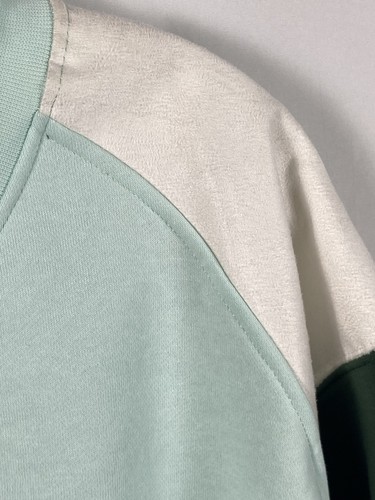 WINSTON men’s 2XL Mint Green White Dark GreenPullover Sweater Rugby Look Sleeve - Picture 8 of 18