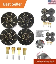 4pcs Brass Extended Wheel Weights for Enhanced Stability in 1/24 RC Crawlers