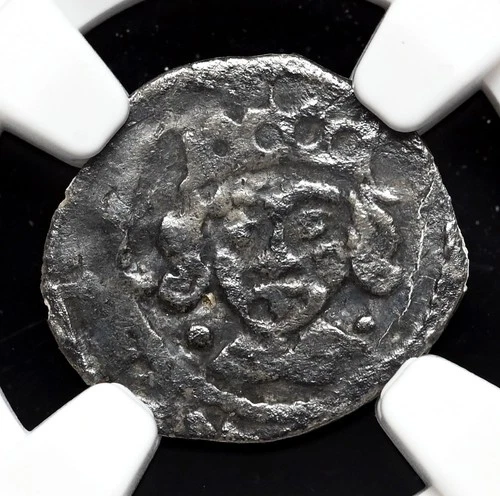 IRELAND. Edward IV, 1471-1483. Silver Penny. Dublin, Burns Type 6, NGC VF