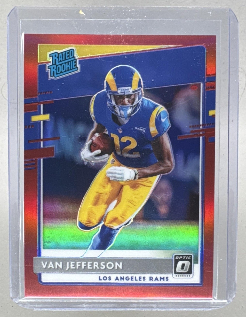 Van Jefferson Panini Donruss Optic #176 Red