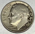 1953-S Roosevelt Dime - Circulated Condition - 90% Silver - US Coin - 2946