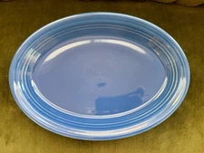 Homer Laughlin Fiesta Ware Lapis Blue Oval Serving Platter 13"