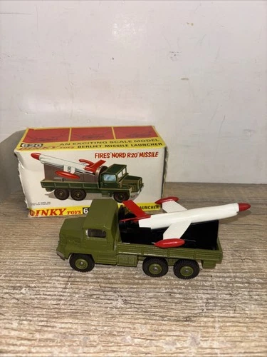 Vintage Dinky 620 Berliet Fires Nord R20 Missile Launcher With Box & Missile