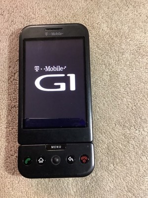 HTC Dream Google G1 (DREA100) 128MB (T-Mobile) Black Android  REPLACE BATTERY 