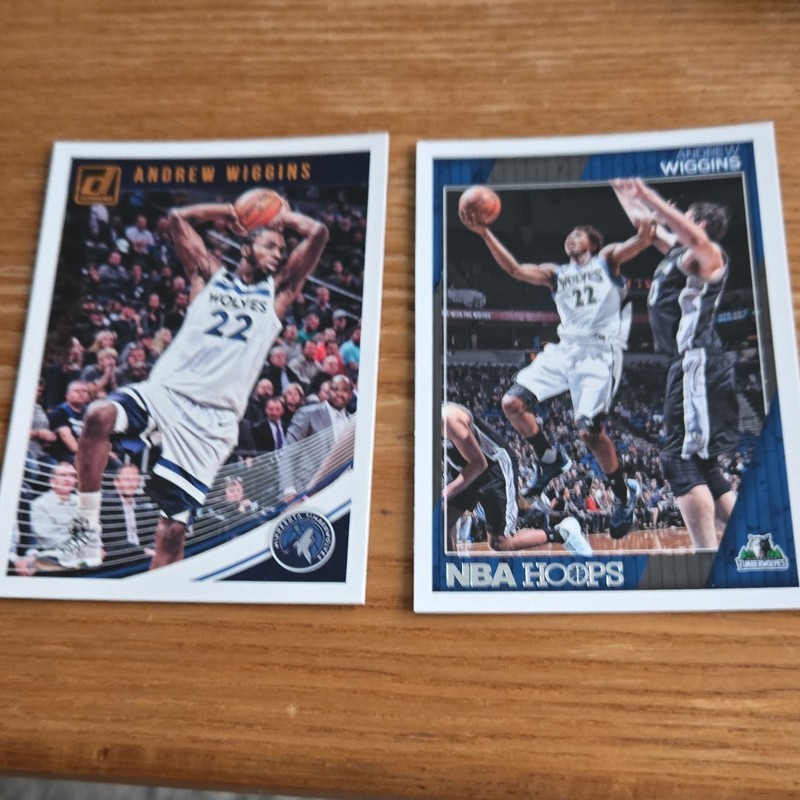 Andrew Wiggins Minnesota Timberwolves 2016-17 Donruss/Hoops 2-Card Lot