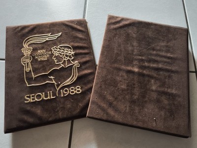 Album 9-Stk Ersttagsbriefen mit Münzen Olympischen Sommerspielen von 1988 Seoul,