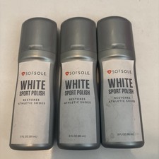 Sofsole White Shoe Polish 3 Oz Lot Of 3
