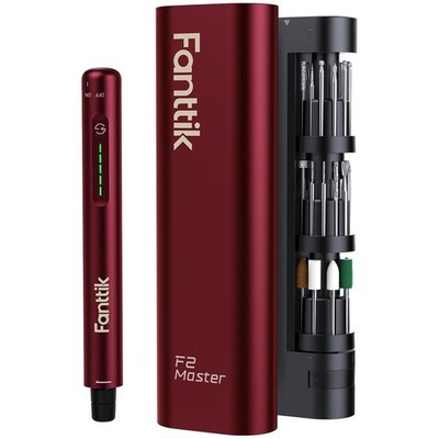 F2 Master Mini Tool - Cordless, 5 Speed, Engraving Pen - Red