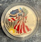 1999 American Eagle Walking Liberty Colorized 1 Oz Fine Silver One Dollar.