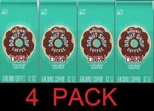 The Original Donut Shop DARK roast Ground Coffee Extra Bold 12 oz Bag - 4 PACK
