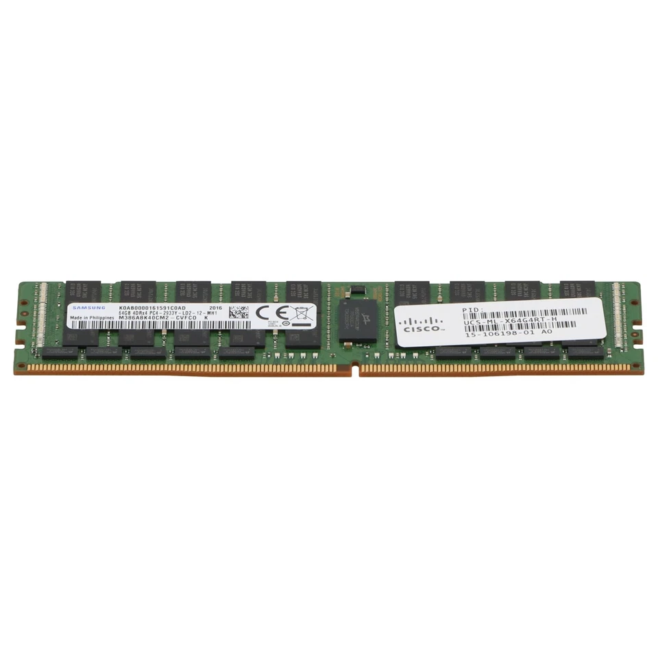 Cisco 64GB PC4-2933Y DDR4-RAM ECC LRDIMM 4R - UCS-ML-X64G4RT-H M386A8K40CM2-CVF - Bild 2 von 4