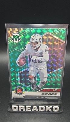 2021 Panini Mosaic - Variations AFC Josh Jacobs #235 Green Mosaic Prizm