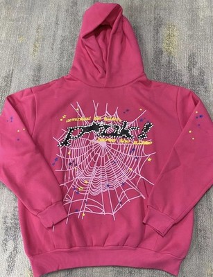 Sp5der Web Hoodie Pink, All sizes