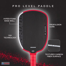Agassi Pro Pickleball Paddle 16mm EVA Foam Ed...