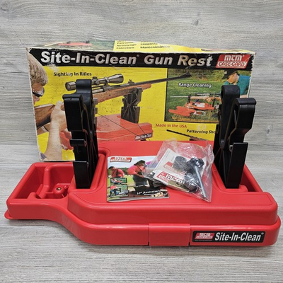 #ad #ad MTM Case Gard Site In Clean Gun Rest Red Rifle Shotgun Shooting Cleaning USA $35.99
