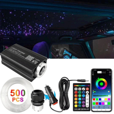 Home Car Headliner Star Light kit Roof Meteor Twinkle Ceiling Light Fiber Optic