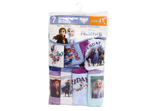 Toddler Girls' 7pk Frozen Briefs - 4T, One Color