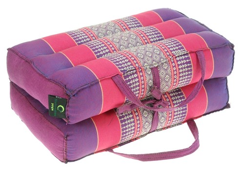 Foldable Yoga Block Bolster with Strap - Kapok Filled - Meditation Pilates Mat - Picture 28 of 58