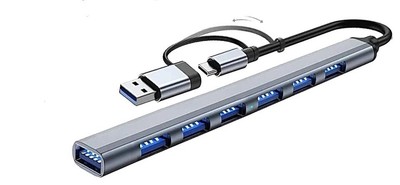 USB HUB Type C 30 USB-A Hub Splitter 7 Port USB3.0/2.0 With USB-C PD High Speed