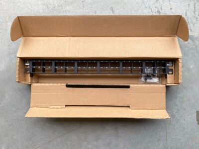 Panduit Mini-Com  High-Density Patch Panel, 48 Port, 1 RU, Black (CPP48HDWBLY)