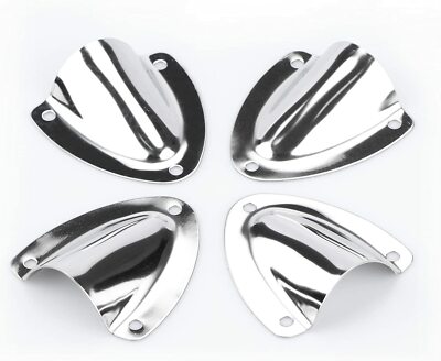 4X Wire Cable Vent Cover Stainless Steel Clamshell Vent Clam Shell Vent For Boat - Foto 9