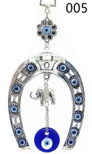 Turkish Blue Evil Eye Elephant Horse Shoe Protective Wall Car Hanging Decor Turkish Blue Evil Eye Elephant Horse Shoe Protective Wall Car Hanging Decor