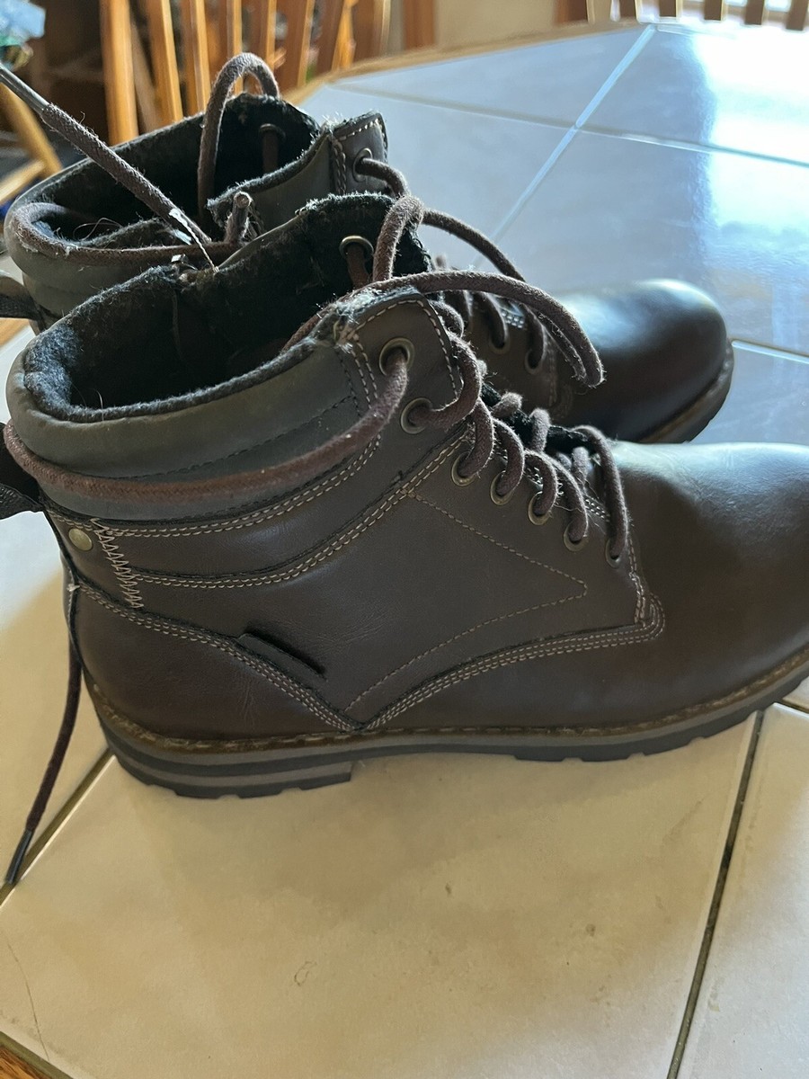 NWOT Invito Brown Combat Style Boots Men's Size ~~~ Free